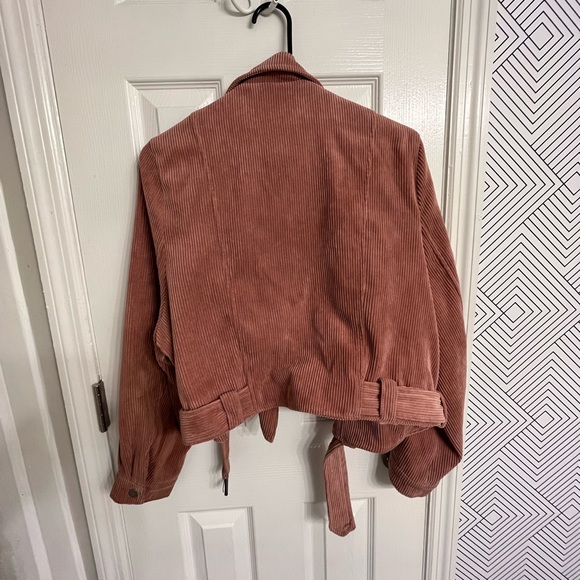 Pink corduroy jacket. L. - Picture 2 of 2